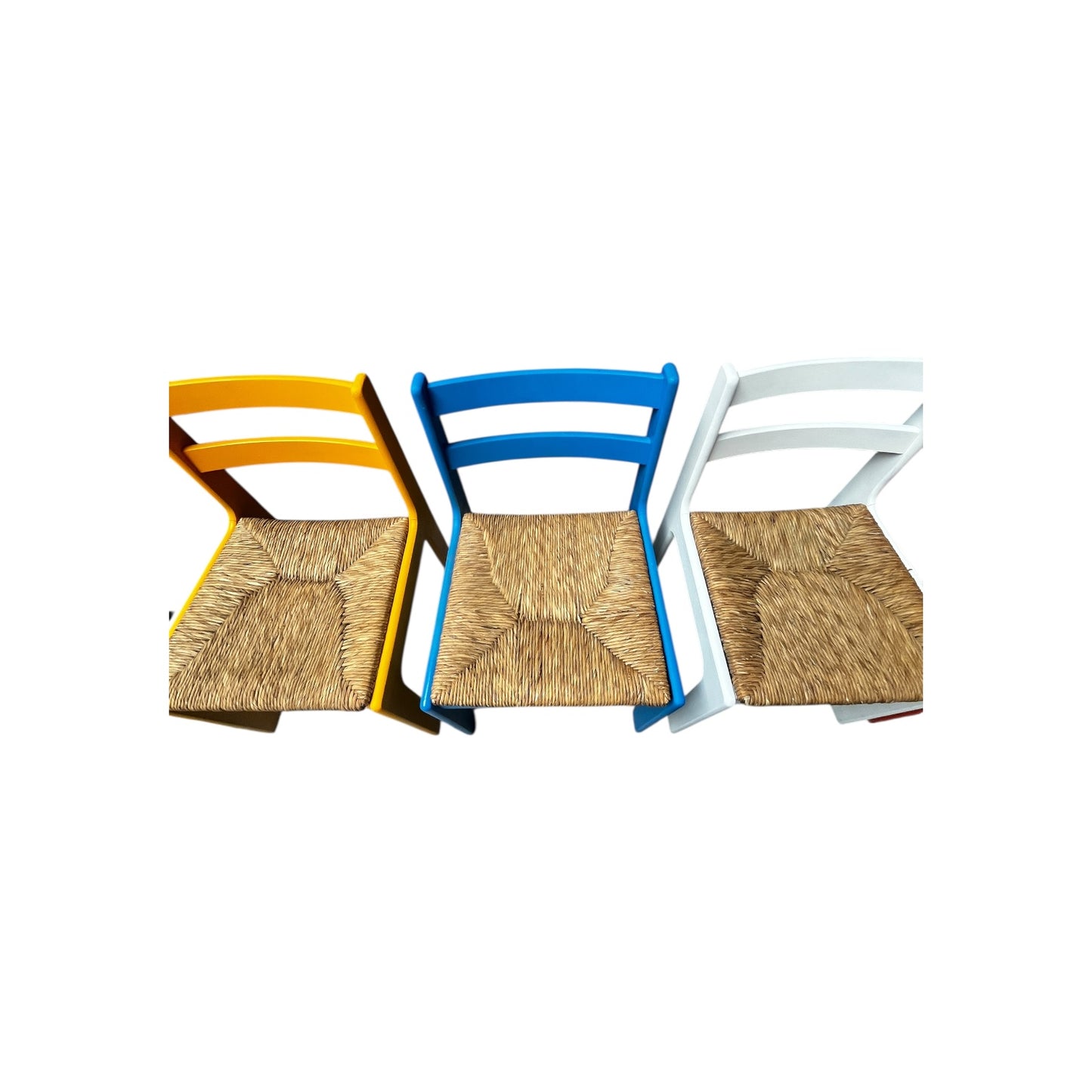 Set aus 5 Eichenholz Stühlen
