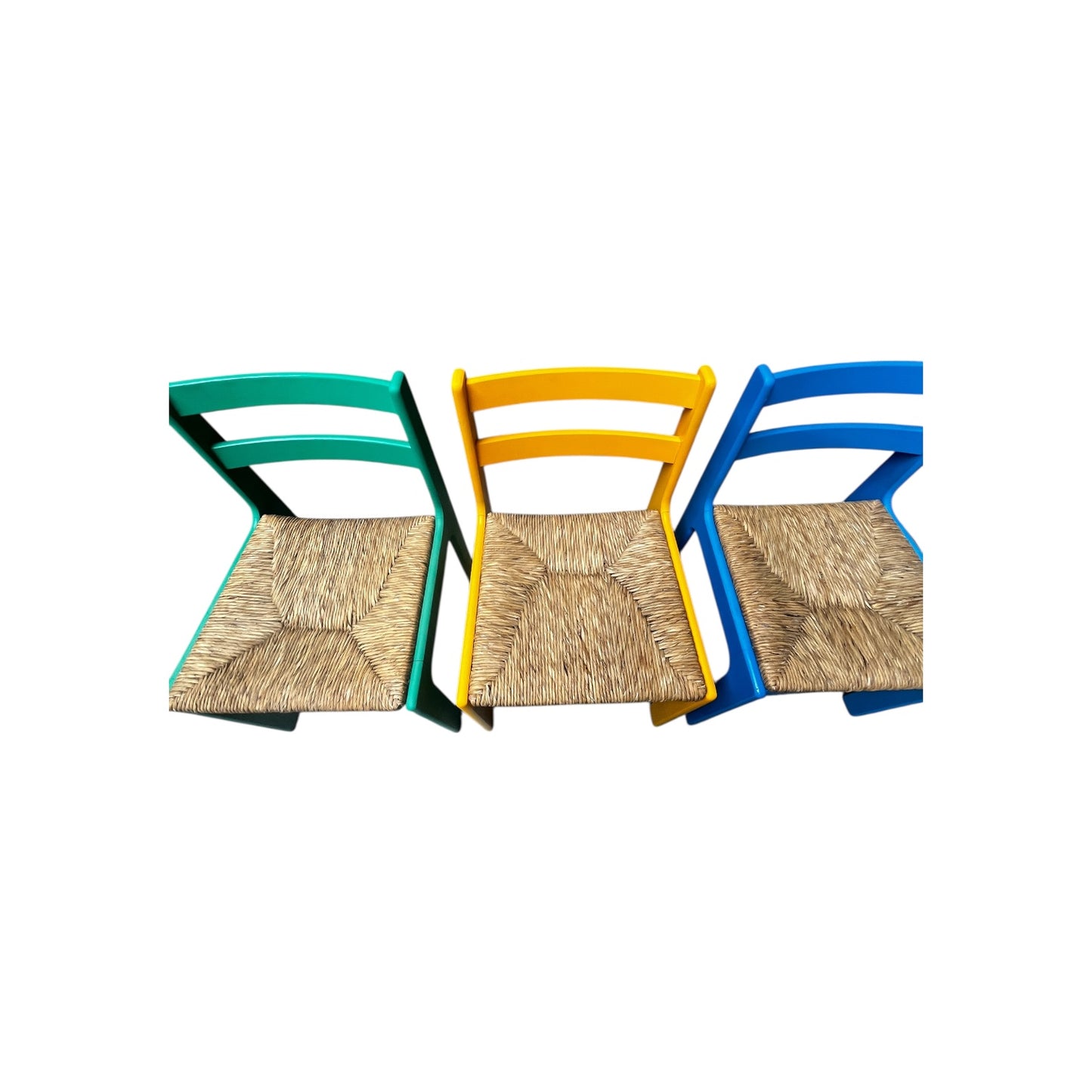 Set aus 5 Eichenholz Stühlen