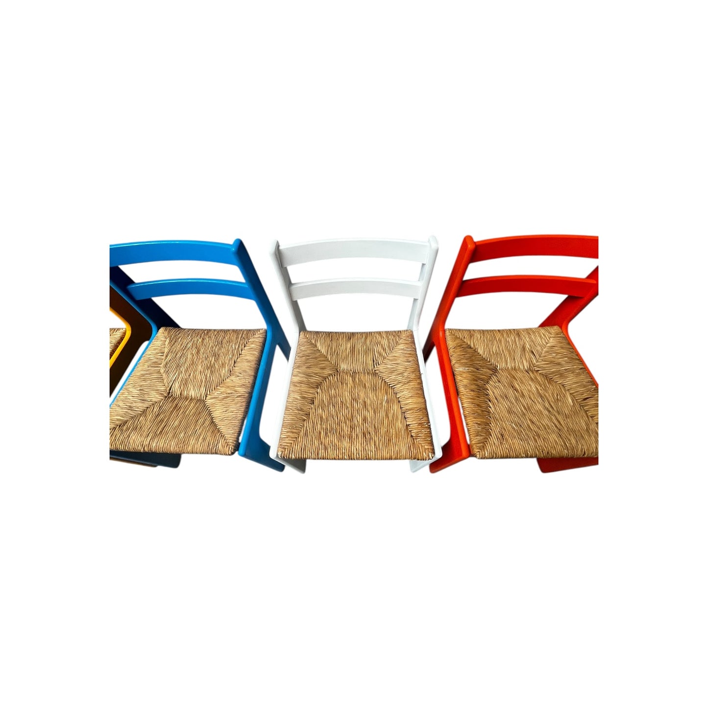 Set aus 5 Eichenholz Stühlen
