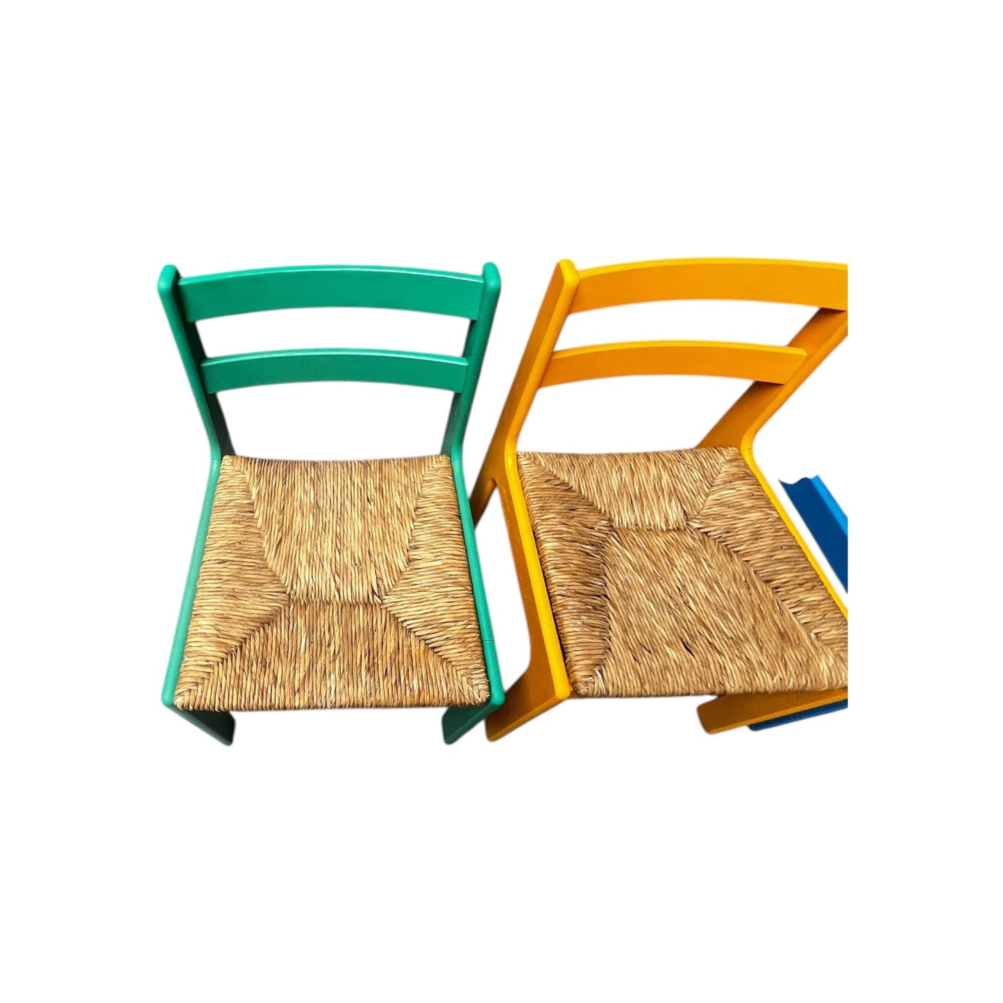 Set aus 5 Eichenholz Stühlen