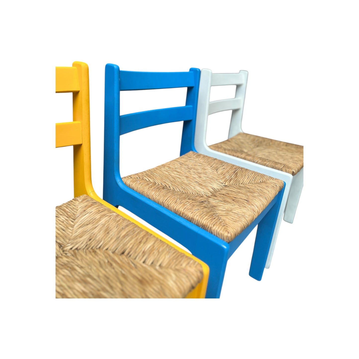 Set aus 5 Eichenholz Stühlen
